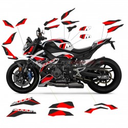 Benutzerdefiniertes rot-schwarzes Aufkleber-Kit für Bmw S1000R