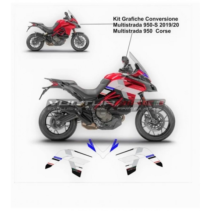 Komplette Kit Aufkleber V4S Corse Design - Ducati Multistrada 950