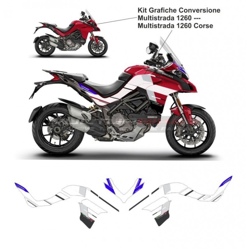 Complete stickers' kit V4S Corse design - Ducati Multistrada 1260
