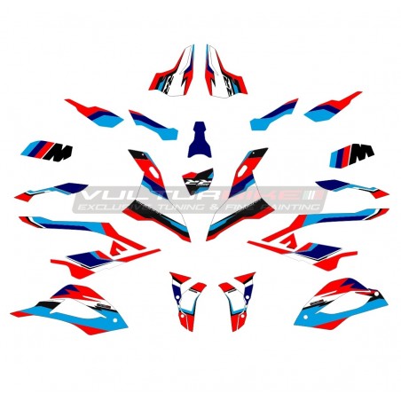 Kit autocollant design personnalisé - Bmw S1000RR à partir de 2023 blanc