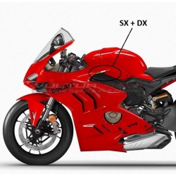 Coppia di bandiere italiane - Ducati Panigale V4 2022 / 2024