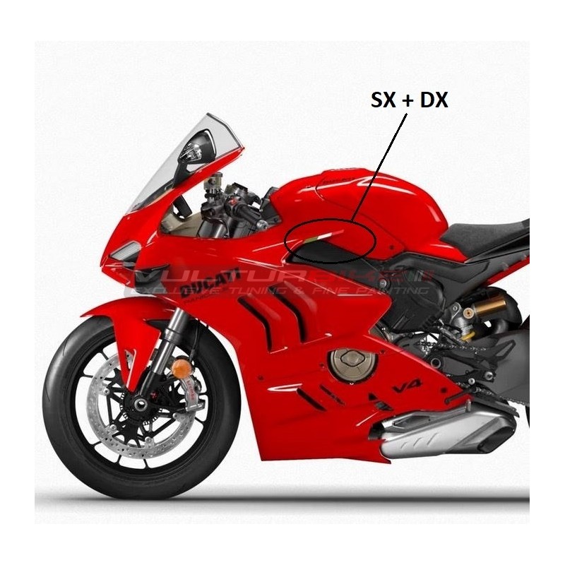 Paire de drapeaux italiens - Ducati Panigale V4 2022 / 2024