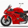Paire de drapeaux italiens - Ducati Panigale V4 2022 / 2024