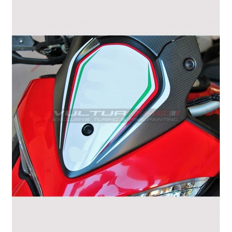 Adesivi per plexi in carbonio design sportivo - Ducati Multistrada