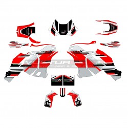 Komplettset für Sport-Abenteuer-Design-Aufkleber - Ducati DesertX