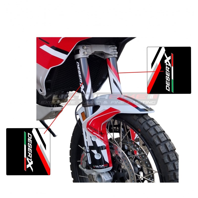 Fork Leg Decals - Ducati DesertX 2023