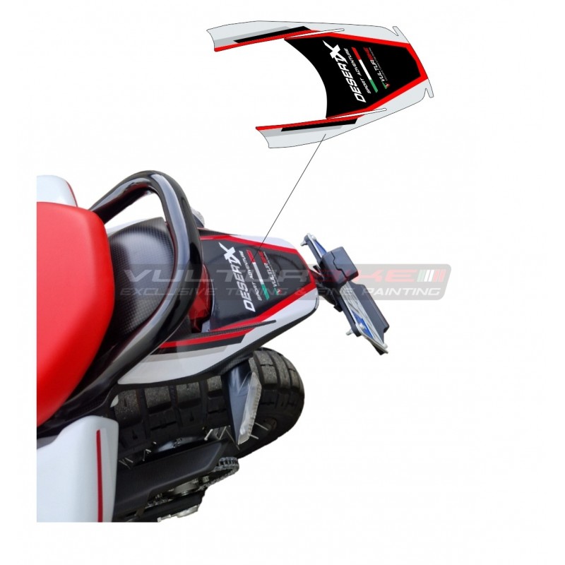 Autocollant de garde-boue arrière personnalisé - Ducati DesertX 2023