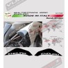 Kit adesivi globetrotter 90th nero opaco - Ducati multistrada 1200 enduro 