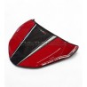 Custom carbon seat cover "RED / CARBON" - Ducati Diavel V4