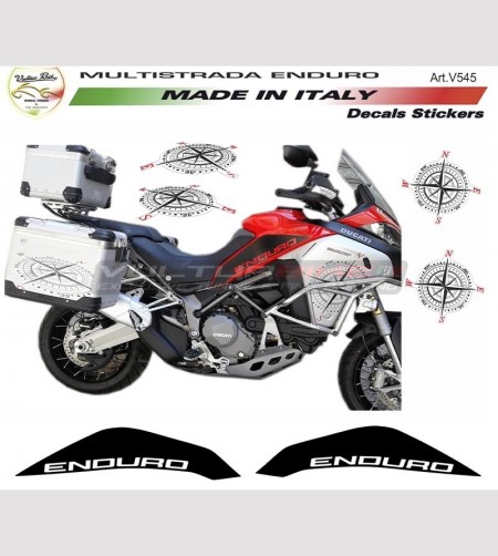 Stickers' kit with windrose - Ducati multistrada 1200 enduro