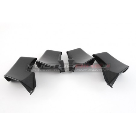 Full black carbon aerodynamic fin set - Ducati Streetfighter V4 / V4S / V2