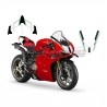 Aufkleber-Kit für Windschutzscheibe und Heck mit italienischem dreifarbigem Banddesign - Ducati Panigale V4 / V2