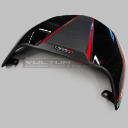 Custom carbon seat cover "BLACK / CARBON" - Ducati Diavel V4