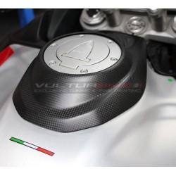 Cover esterna tappo serbatoio in carbonio per Ducati Multistrada V4 Rally