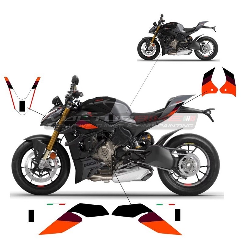 Kit Sticker Complet New Design - Ducati Streetfighter V4 2023 / 2024