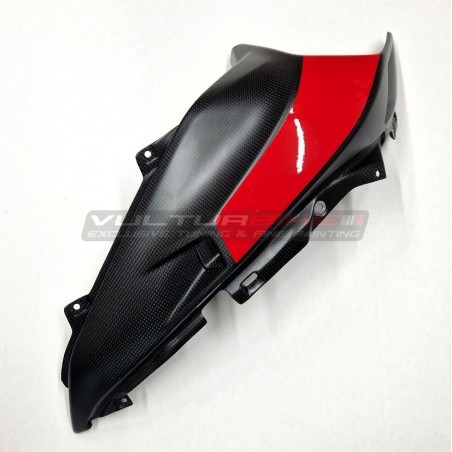 Carbon-Tankspitze für Ducati Multistrada V4 Rally BRUSHED ALUMINIUM Version
