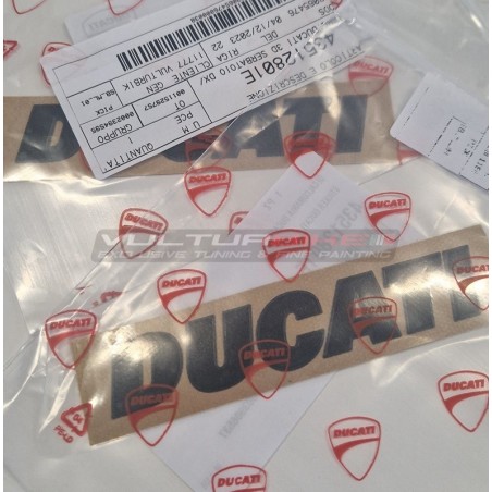 Embout de réservoir en carbone pour Ducati Multistrada version V4 Rally en ALUMINIUM BROSSÉ