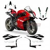 Kit complet d’autocollants design anniversaire avec numéro 1 - Ducati Panigale V4