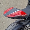 Custom Carbon Sitzbezug "ROT / CARBON" - Ducati Diavel V4