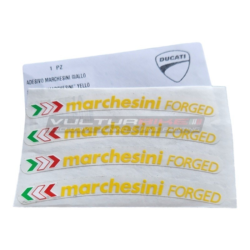 Original Ducati stickers for Marchesini forged wheels