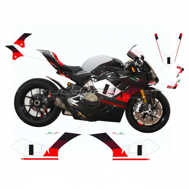 Set completo decalcomanie personalizzate - Ducati Panigale V4