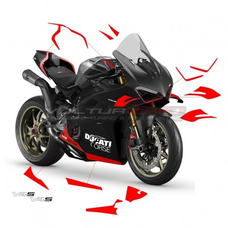 Jeu de décalcomanies de couleur personnalisées pour Ducati Panigale V4