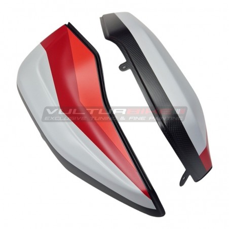 Carbon fiber case cover in Ducati Multistrada V4 RS livery