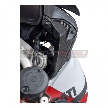 Carbon fiber control panels for windshield - Ducati Multistrada V4