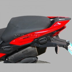 Queue de cochon avec poignée « version RS » rouge - Ducati Multistrada V4 / V4S
