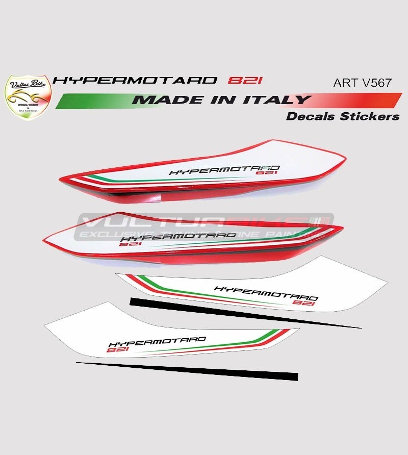 Custom Design Tail Stickers - Ducati Hypermotard 821