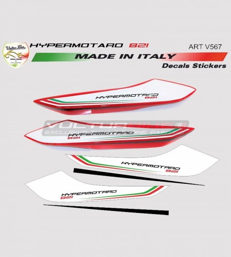Autocollants de queue de conception personnalisés - Ducati Hypermotard 821