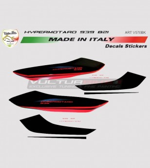 Pegatinas para laterales traseros personalizables - Ducati Hypermotard 821/939