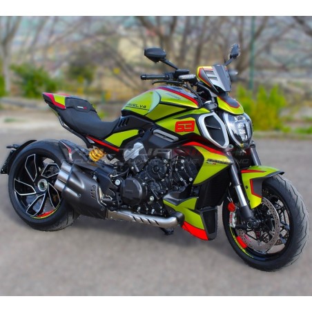Lamborghini Style Kompletter Aufklebersatz - Ducati Diavel V4