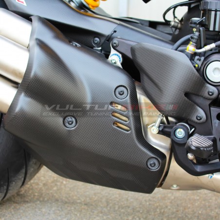 Tapa del silenciador de escape de carbono original - Ducati Diavel V4