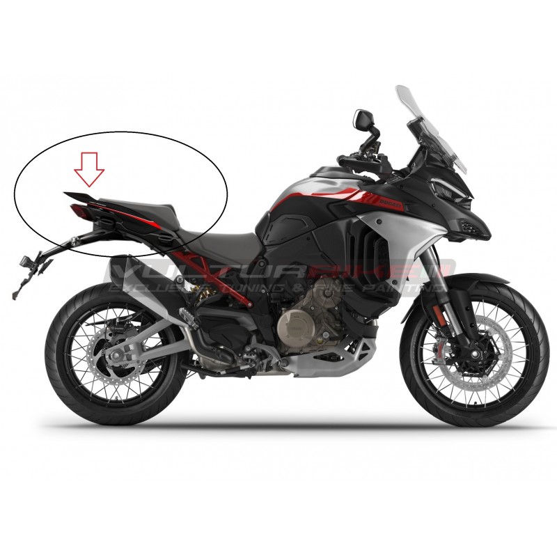 Tail with handle "RS version" for Ducati Multistrada V4 Rally Black