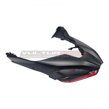 Convogliatore airbox personalizzato completo con cover carbonio integrata per Ducati Multistrada V4 Rally 