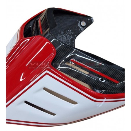 Arrière carbone sportage design rouge/blanc - Ducati Panigale / Streetfighter V4 / V2