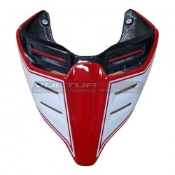 Codone in carbonio design red/White sportage - Ducati Panigale / Streetfighter V4 / V2