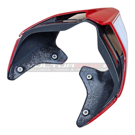 Arrière carbone sportage design rouge/blanc - Ducati Panigale / Streetfighter V4 / V2