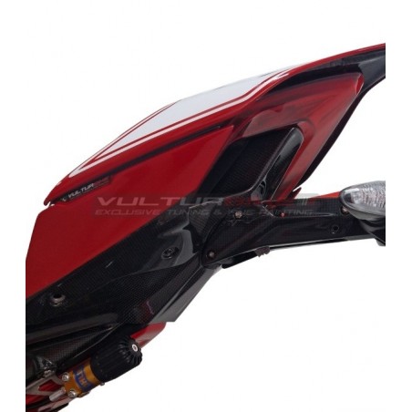Arrière carbone sportage design rouge/blanc - Ducati Panigale / Streetfighter V4 / V2