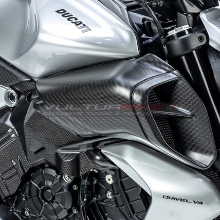 Pair of carbon airbox conveyors - Ducati Diavel V4