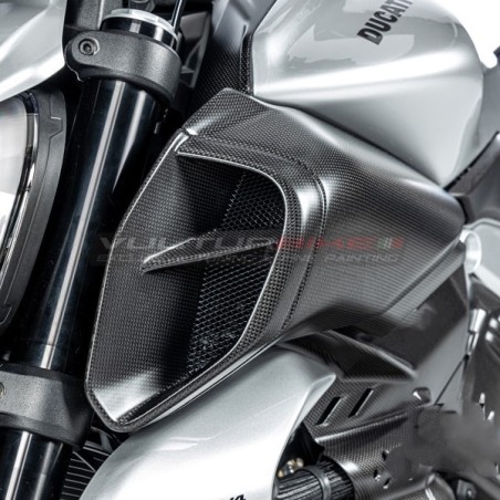 Pair of carbon airbox conveyors - Ducati Diavel V4