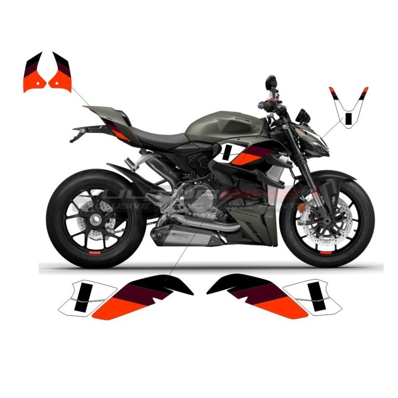 Librea personalizada compatible con Ducati Streetfighter V2 2020 / 2024 verde