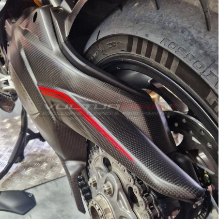 Cubierta de carbono para basculante - Ducati Multistrada V4 Pikes Peak / V4RS