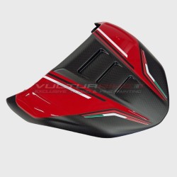 Coperchio sella in carbonio design inedito - Ducati Diavel V4 (RED)