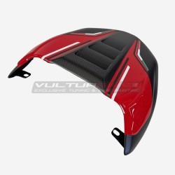 Coperchio sella in carbonio design inedito - Ducati Diavel V4 (RED)