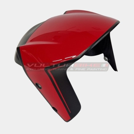 Carbon front fender red design - Ducati Diavel V4