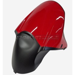 Guardabarros delantero de carbono de diseño rojo - Ducati Diavel V4