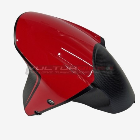 Aile avant en carbone design rouge - Ducati Diavel V4