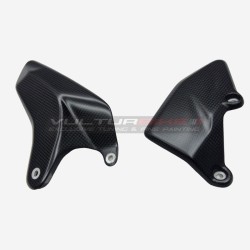 Carbon heel guards for "full Akrapovic" - Ducati Multistrada V4RS